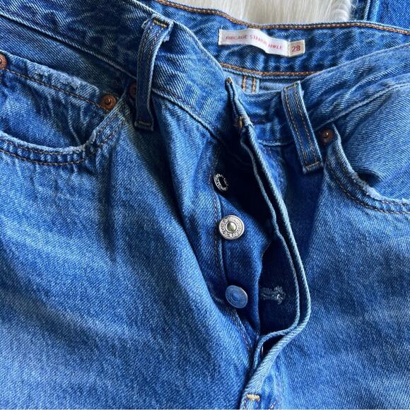 Levi’s Ribcage Straight Ankle Jeans size 28 - Picture 7 of 12